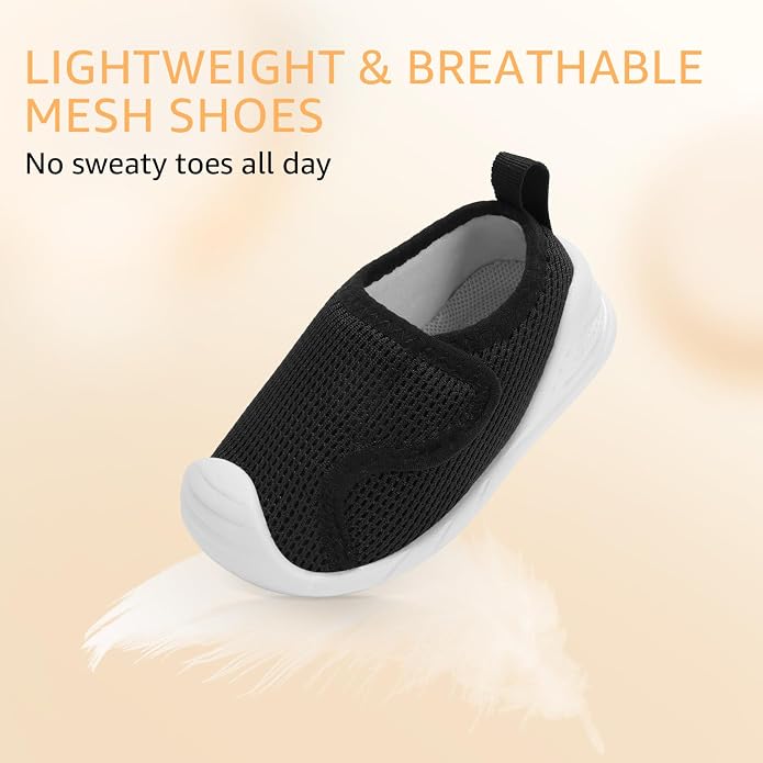 Baby Boys Girls First Walking Shoes Wide Toe Box Infant Sneakers Lightweight - Image 9