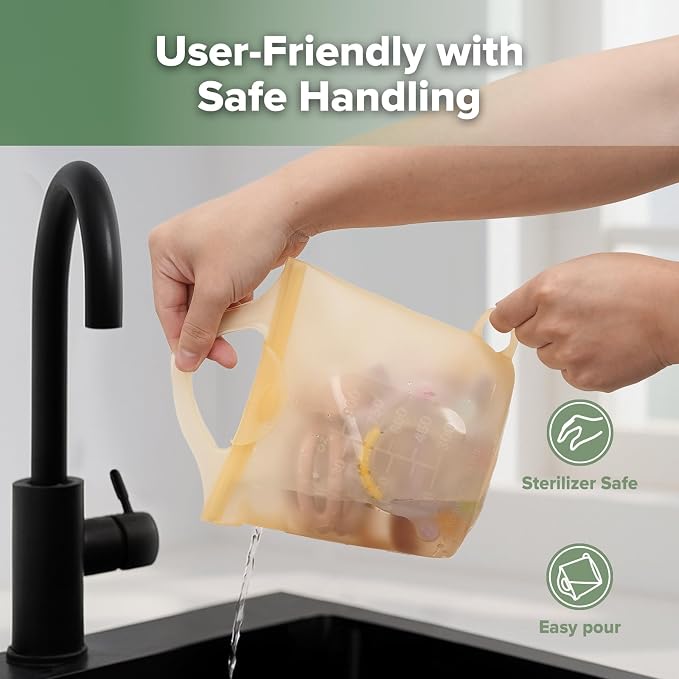 Haakaa Silicone Travel Microwave Steamer & Steriliser Bag, 30oz/900mlReusable - Image 6