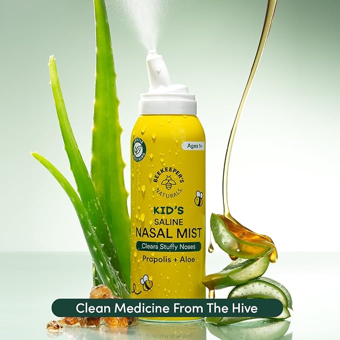 Kids' Saline Nasal Mist by Beekeeper's Naturals, Nasal Spray - Image 8