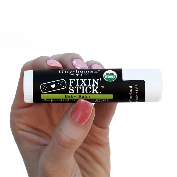Fixin' Stick Organic Baby Balm 0.5oz, Drooly Chins, Drippy Noses and Dry Skin. - Image 6