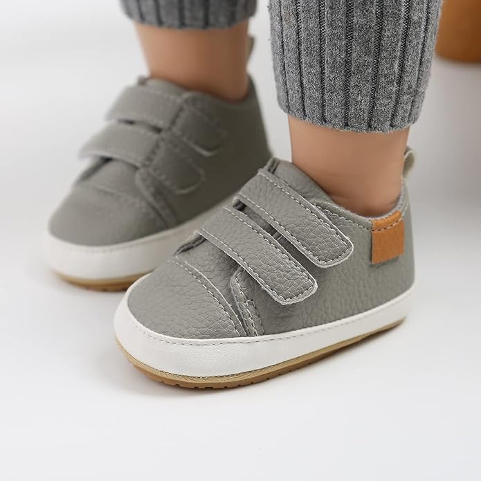 Clowora Baby Boys Girls Shoes Non-Slip Rubber Sole Sneakers Infant First - Image 2