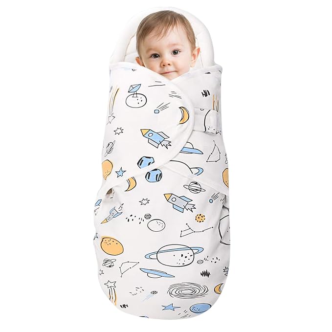 Premium Soft Cotton Baby Swaddle Blankets, Unisex Baby Blanket Wrap by Knirose