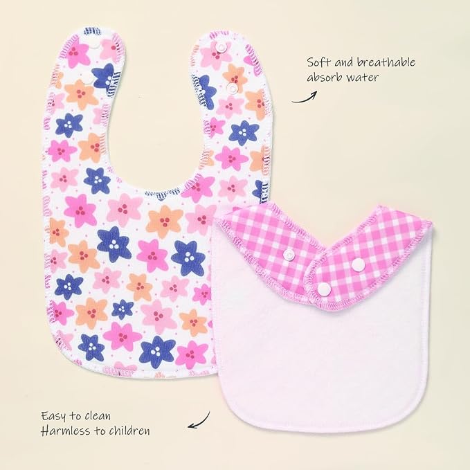 8 Pack Baby Bibs Unisex Adjustable - Image 3