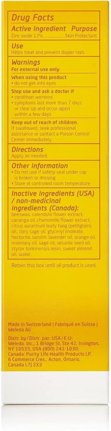 Weleda Baby Calendula Diaper Cream, 2.8 Fluid Ounce, Plant Rich Protection - Image 3