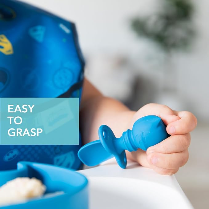 Bumkins Baby Utensils Set, Chewtensils Silicone Spoons - Image 4