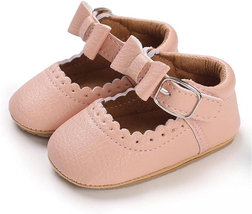 COSANKIM Baby Girls Mary Jane Flats Shoes Anti-Slip Rubber Sole Infant Toddler - Image 5