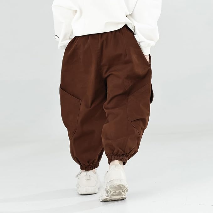 MINI PANDA Toddler Pants Boys& Girls, Relaxed Stretch Twill Toddler Casual Pants - Image 6