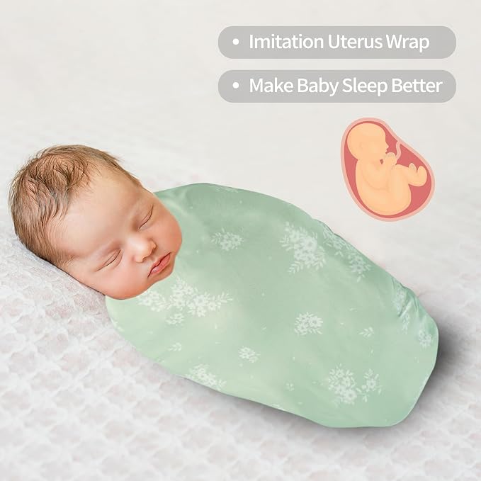 Jersey Swaddle Blanket, Ultra Soft Stretchy Receiving Blanket, Newborn Swaddle - Image 6