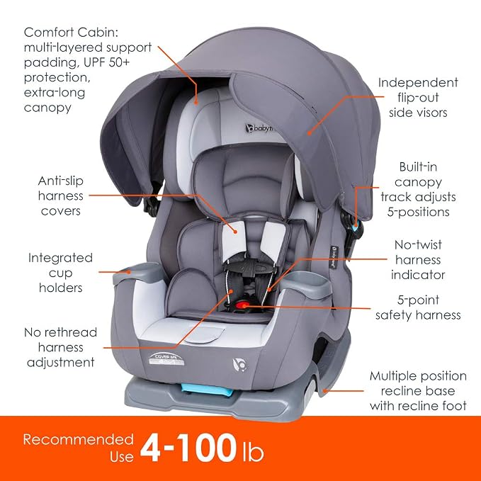 Baby Trend Cover Me™ 4-in-1 Convertible Car Seat - Image 9