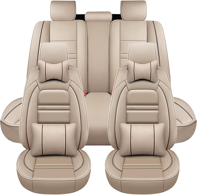 Car Seat Covers for Dodge Durango 2004-2025 | 5-Seats Seat Covers, Waterproof by PACKMACH