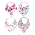 Copper Pearl 4 Pack Soft Cotton Baby Bibs by CopperPearl