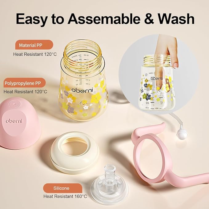 No Spill Sippy Cups, Weighted Straw Toddler Water Bottle - Image 8