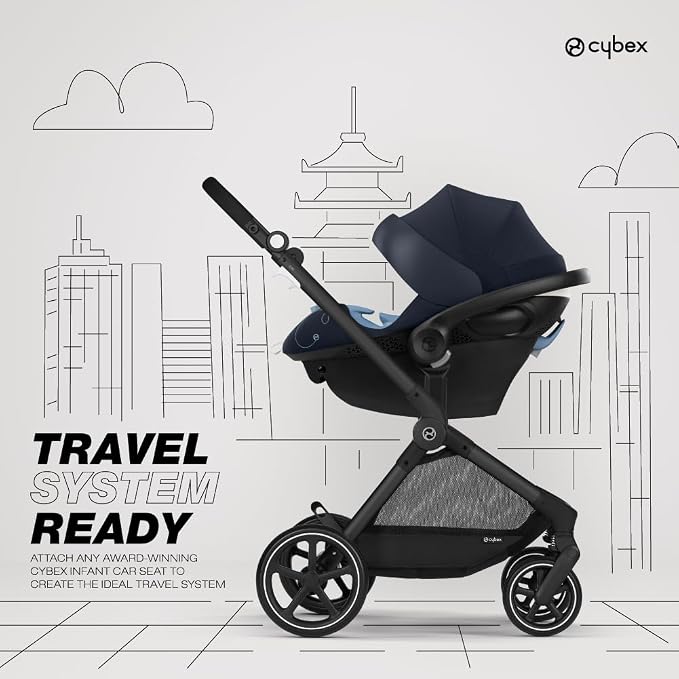 Cybex EOS 5-in-1 Travel System Stroller + Lightweight Aton G Infant Car Seat - Image 4