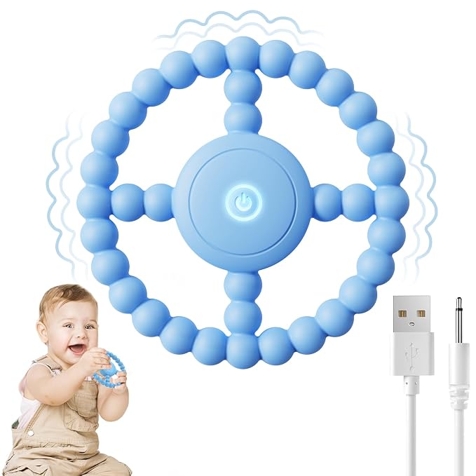 Vibrating Sensory Chew Toy, Teether Teething Toys by Unknown