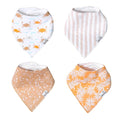 Copper Pearl 4 Pack Soft Cotton Baby Bibs by CopperPearl
