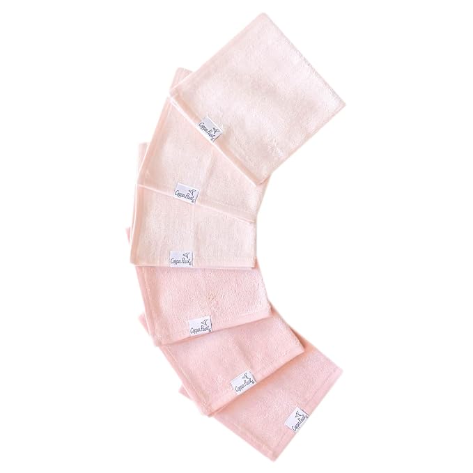 Copper Pearl 6 Ultra Soft Baby Bath Washcloths Premium Large Soft Cora 11" x by CopperPearl