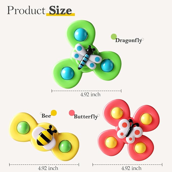 ALASOU 3PCS Suction Cup Spinner Toys - Image 7