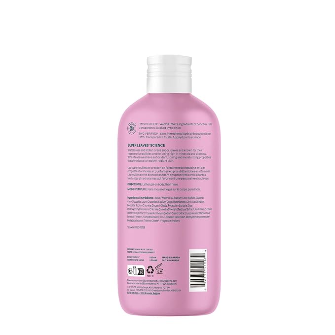 ATTITUDE Body Wash, EWG Verified Shower Gel, Dermatologically Tested, Plant and - Image 6