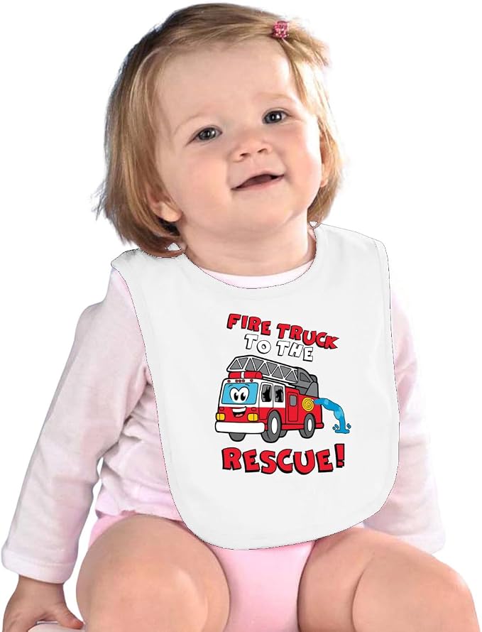 Wild Bobby Fire Truck to the Rescue Funny Cute Humor Infant Premium Jersey Baby - Image 3