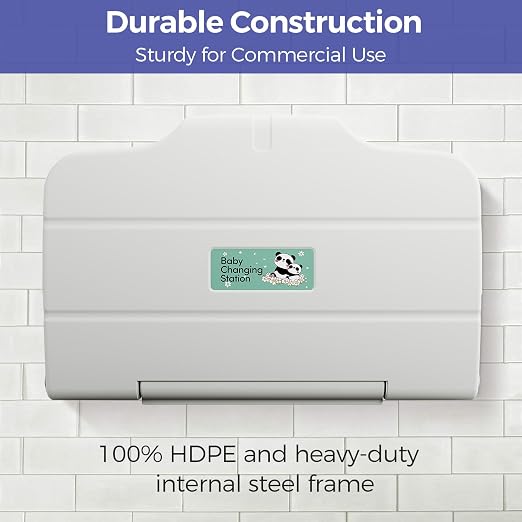 Panda Care ADA Compliant Horizontal Wall Mounted Baby Changing Station - Image 2