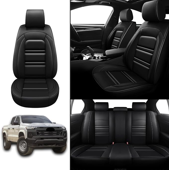 Seat Covers for Chevy Colorado 2004-2025 | 5-Seats Leather Seat Covers - Image 2