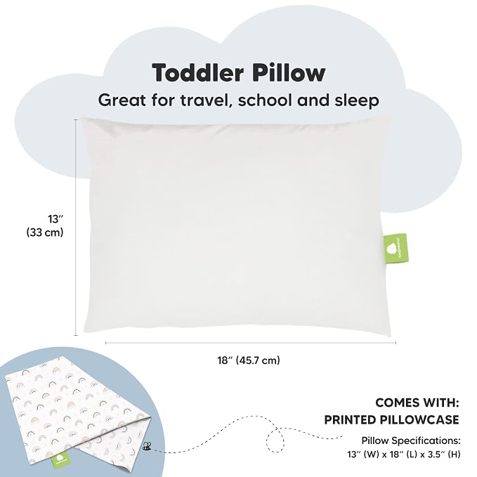 Toddler Pillow with Pillowcase - Image 3