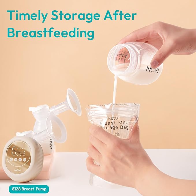 NCVI 4+7 oz Breastmilk Storage Bag Freezer - Image 3
