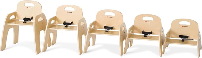 Foundations Simple Sitter Low Wood Feeding Chairs Multipack, Wide No-Tip Base - Image 7