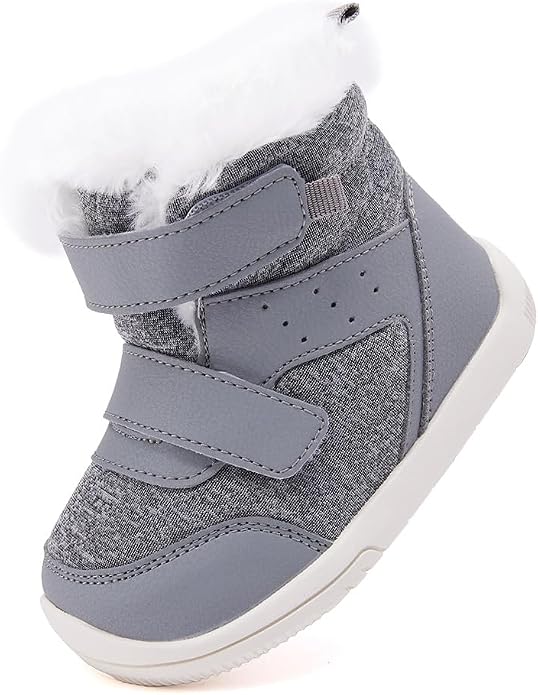 BMCiTYBM Toddler Baby Winter Snow Boots Boy Girl Faux Fur Warm Non Slip First - Image 3