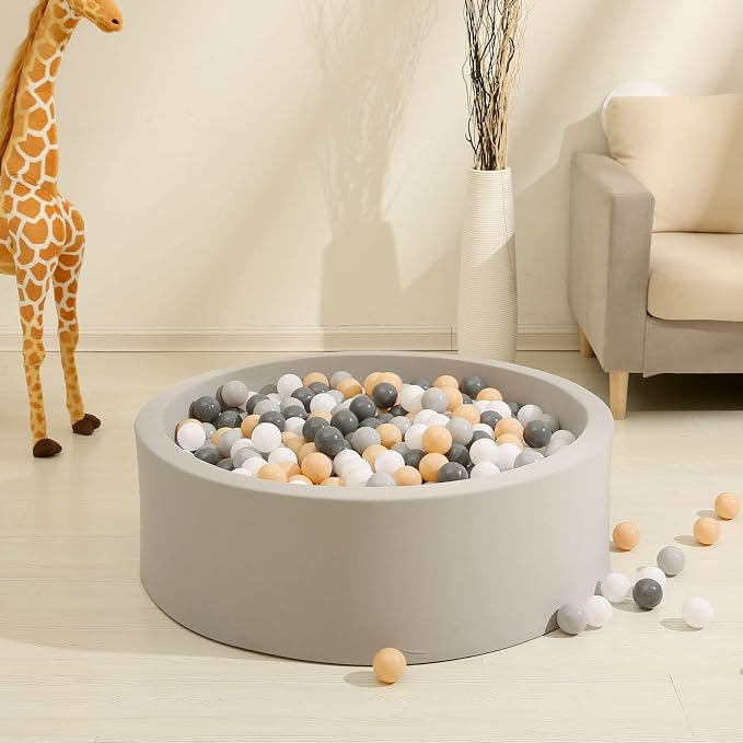 GOGOSO Ball Pits Balls for Toddlers Pack of 50 100 200 Plastics Shape Ball - Image 5
