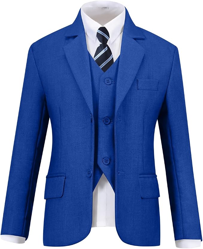 Visaccy Boys Suits Slim Fit Dress Clothes Ring Bearer Outfit - Image 3