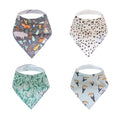 Copper Pearl 4 Pack Soft Cotton Baby Bibs by CopperPearl