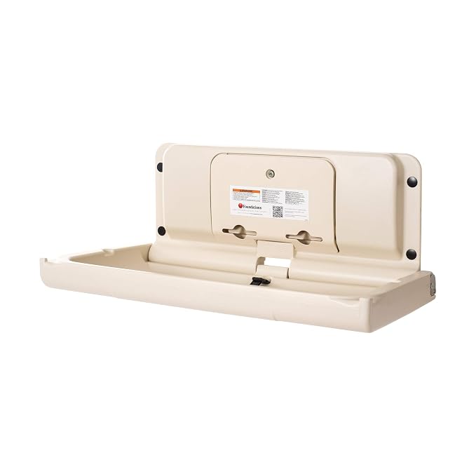 Foundations Ultra Horizontal Wall Mounted Baby Diaper Changing Station - Image 2