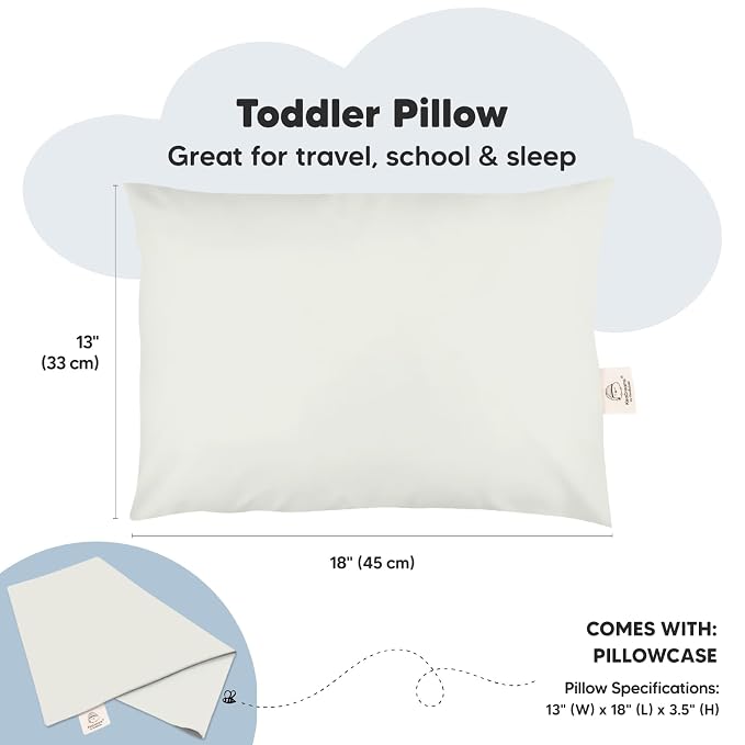 Toddler Pillow with Pillowcase - Image 3