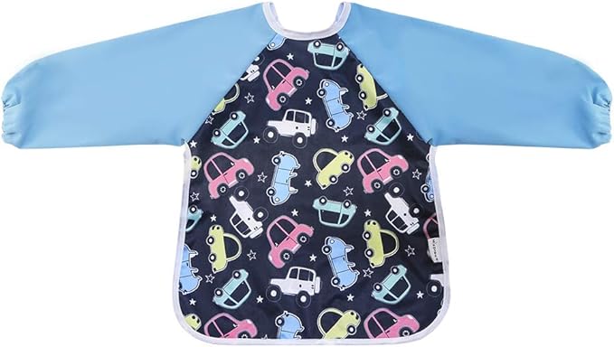 Infant Toddler Baby Waterproof Sleeved Bib, Bib - Image 9