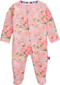Magnetic Me Girls Modal Magnetic Baby Footie Pajamas | Silky Soft Modal Fabric by magneticme