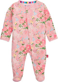 Magnetic Me Girls Modal Magnetic Baby Footie Pajamas | Silky Soft Modal Fabric by magneticme