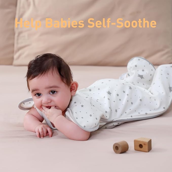 Premium Soft Cotton Swaddle Blanket Sleep Sack Arms Up 2 Packs 6-12 Months - Image 8