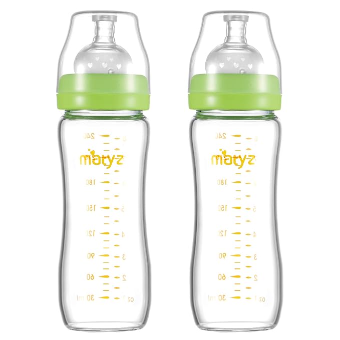 Matyz Glass Breastmilk Baby Feeding Bottle by Matyz