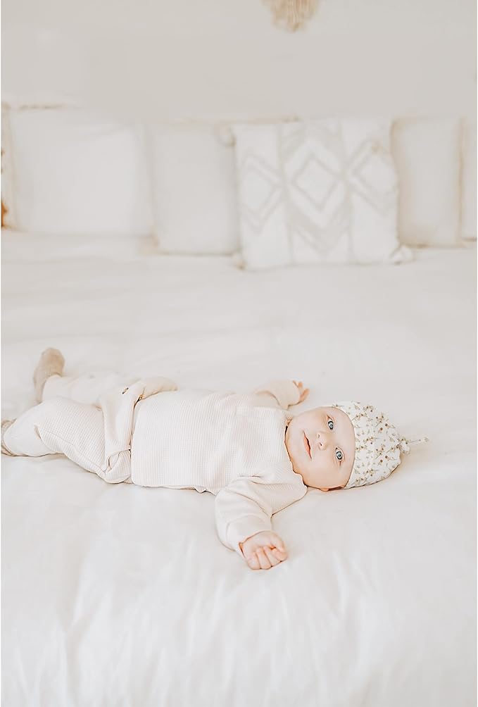 Konssy 6 Pack Baby Newborn Hats Set Knot Beanie Hats Soft - Image 4