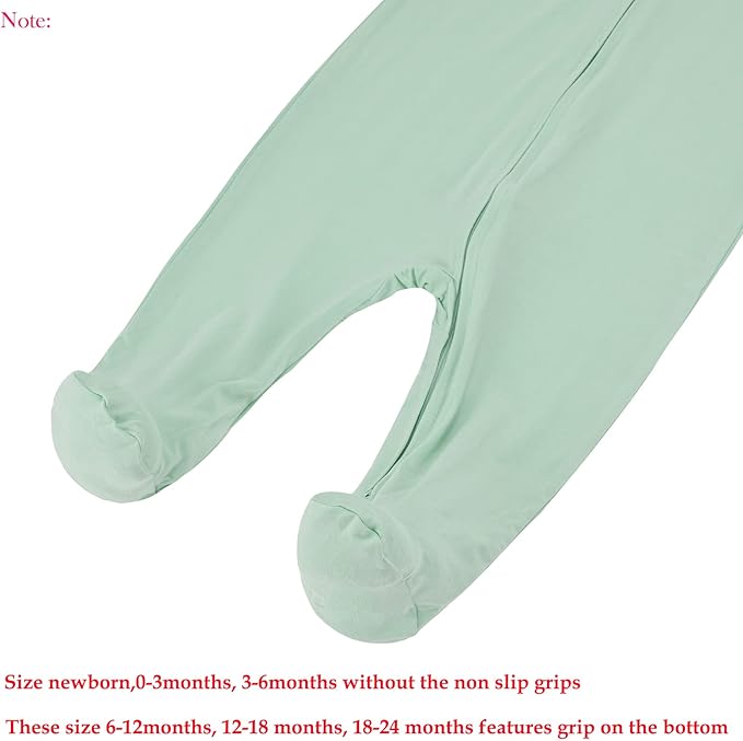 Aablexema Baby Zipper Pajamas Bamboo Rayon - Image 5