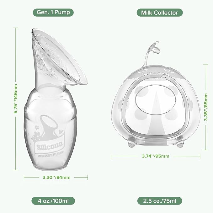 haakaa Manual Breast Pump for Breastfeeding 4oz/100ml and Ladybug Milk - Image 8