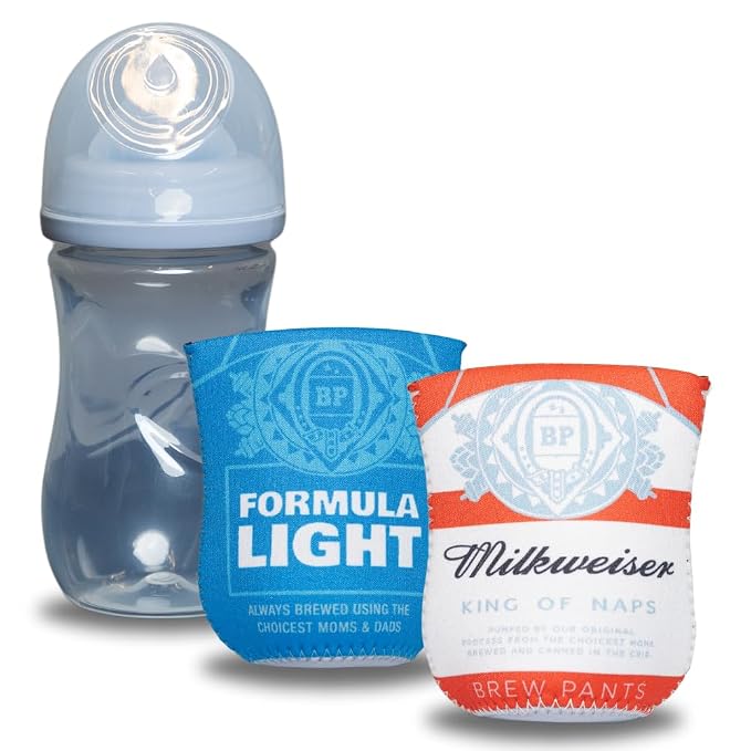 American Beer Themed Coozies for Baby Bottles by BrewPants