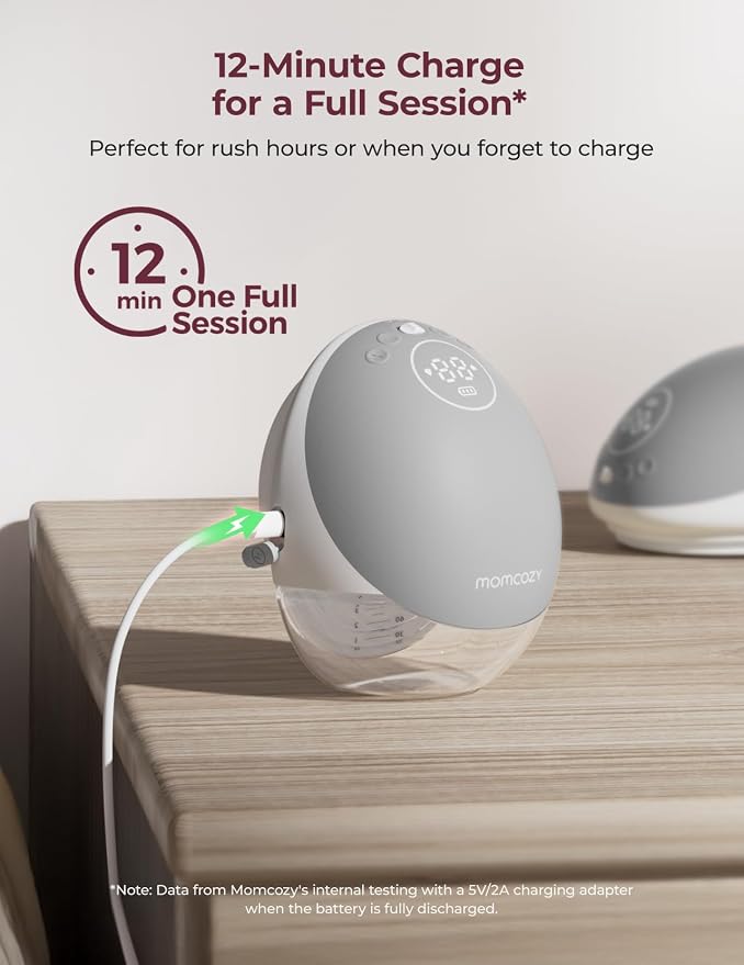 Momcozy Breast Pump Hands Free Upgraded Mobile Flow | M9, App Discreet Control - Image 4