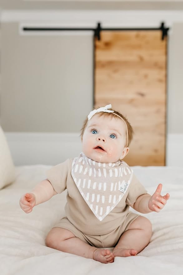 Copper Pearl 4 Pack Soft Cotton Baby Bibs - Image 2