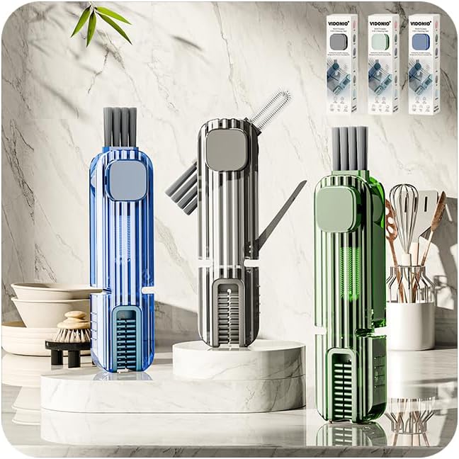 3Pcs 4 in 1 Cup Lid Gap Cleaning Brush Set, Kitchen Gadgets by VIDONIO