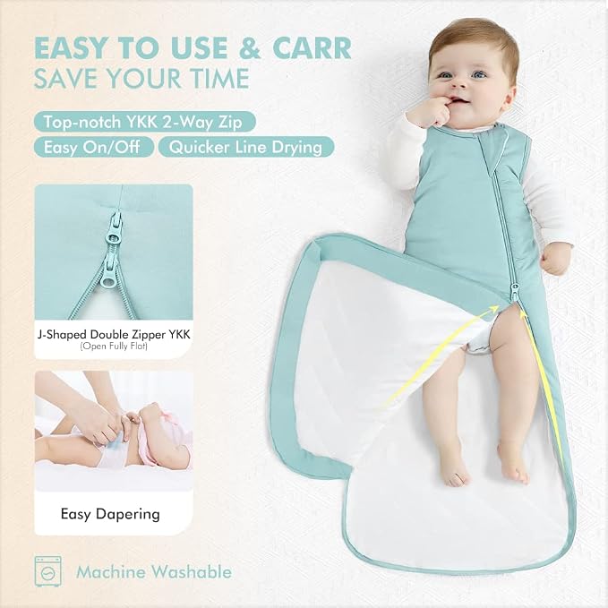 HAPIU Rayon Made from Bamboo Winter Baby Sleep Sack 2.5 TOG, 2-Way Zipper YKK - Image 3
