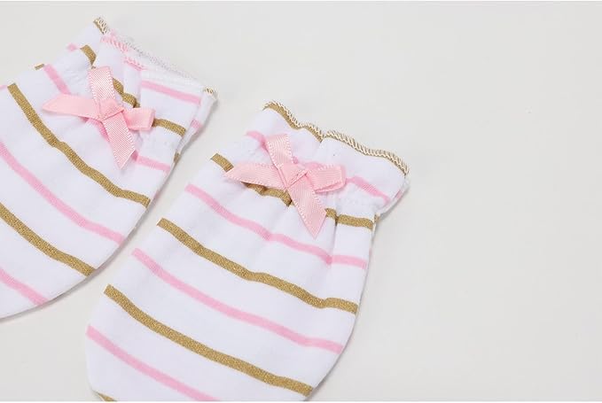 5 Pairs Baby Not Scratch Mittens 0-6 Months New Born Boy Girl Gloves Cute - Image 2