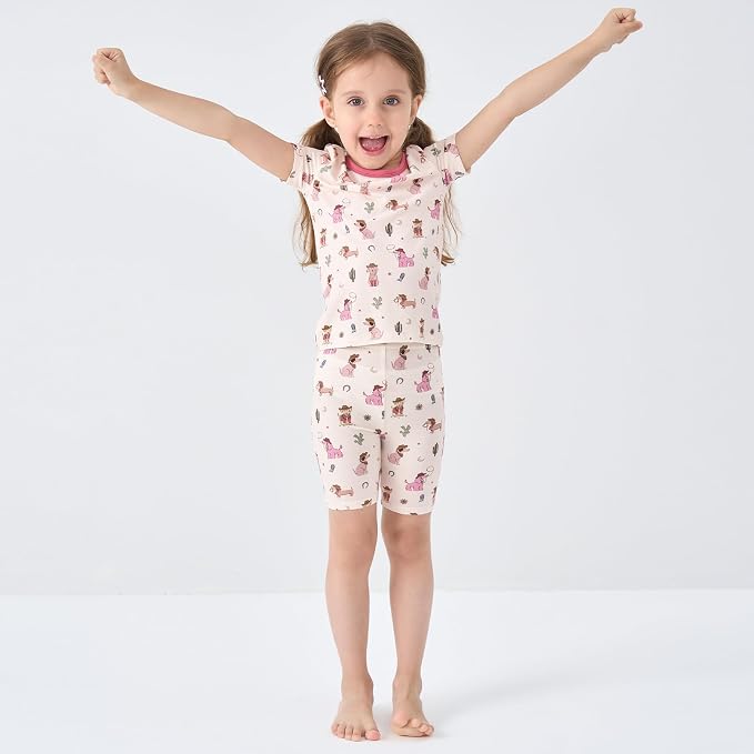pureborn Baby Toddler Kids Viscose from Bamboo Pajamas Set Pjs 2pcs 18M-8Y - Image 2