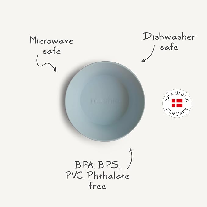 mushie Round Dinnerware Bowls for Kids | Made in Denmark - Image 8